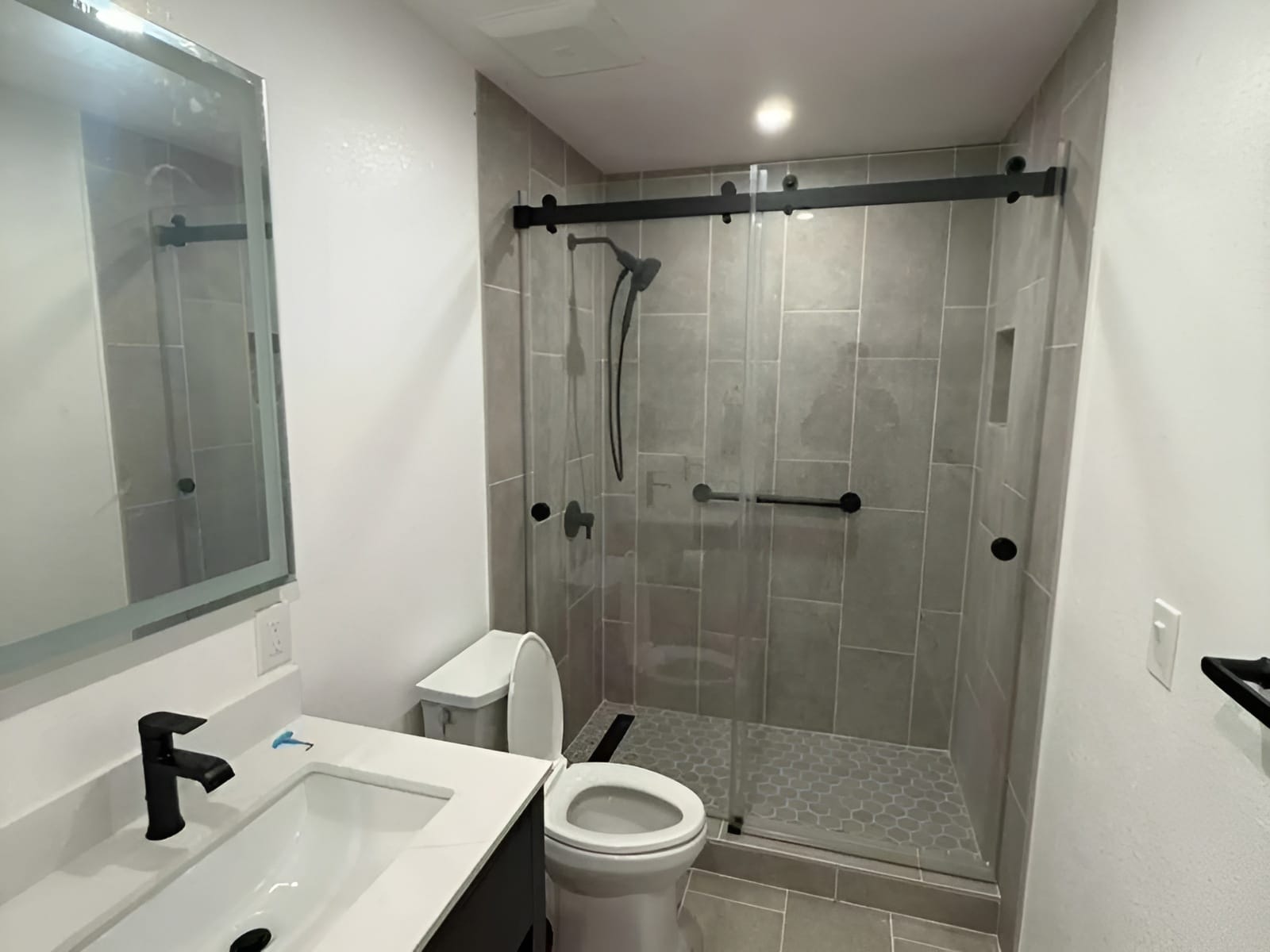 Bright modern bathroom after a complete renovation