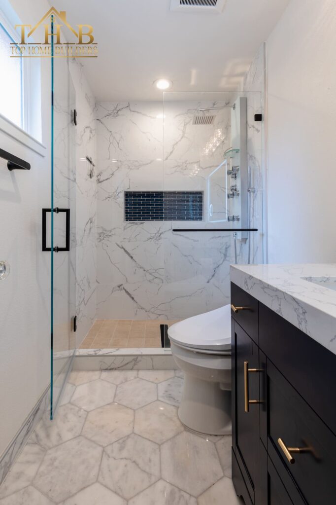 new bathroom design after remodeling and reno
