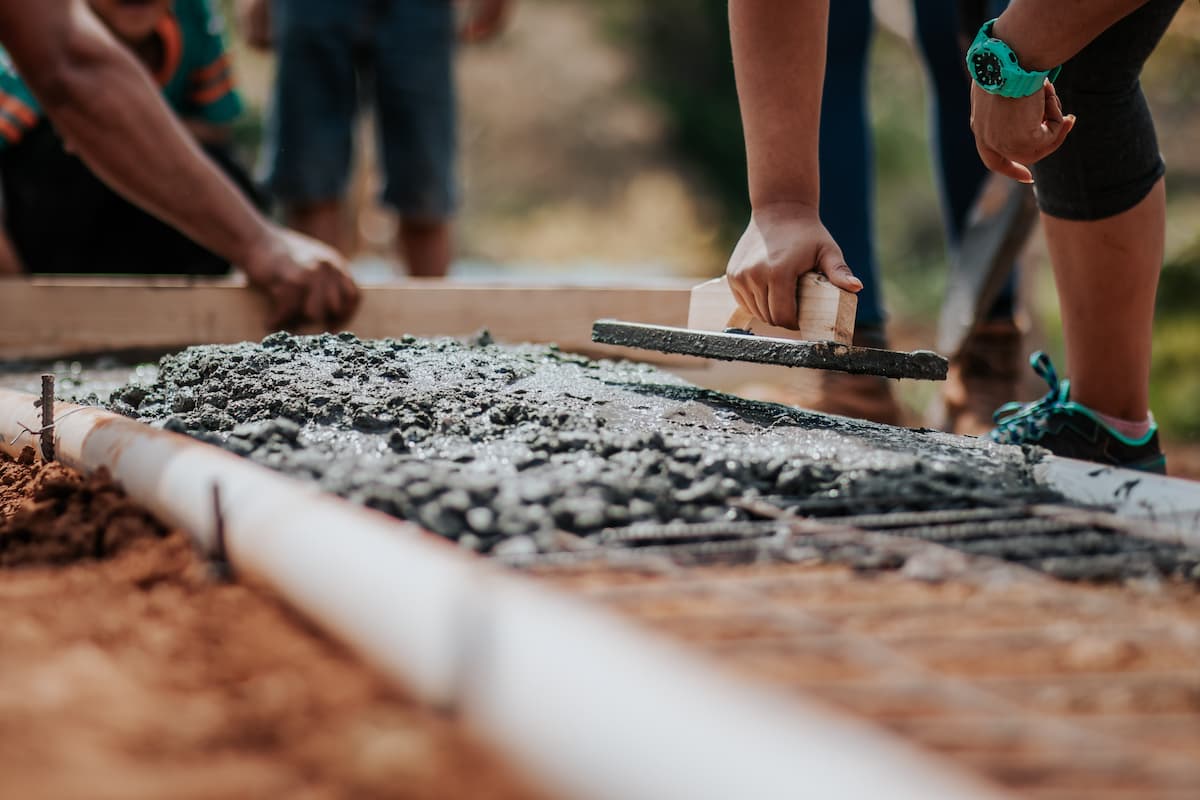 Pouring the foundation