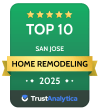 Trustanalytica badge for top 10 home remodeling companies in san jose