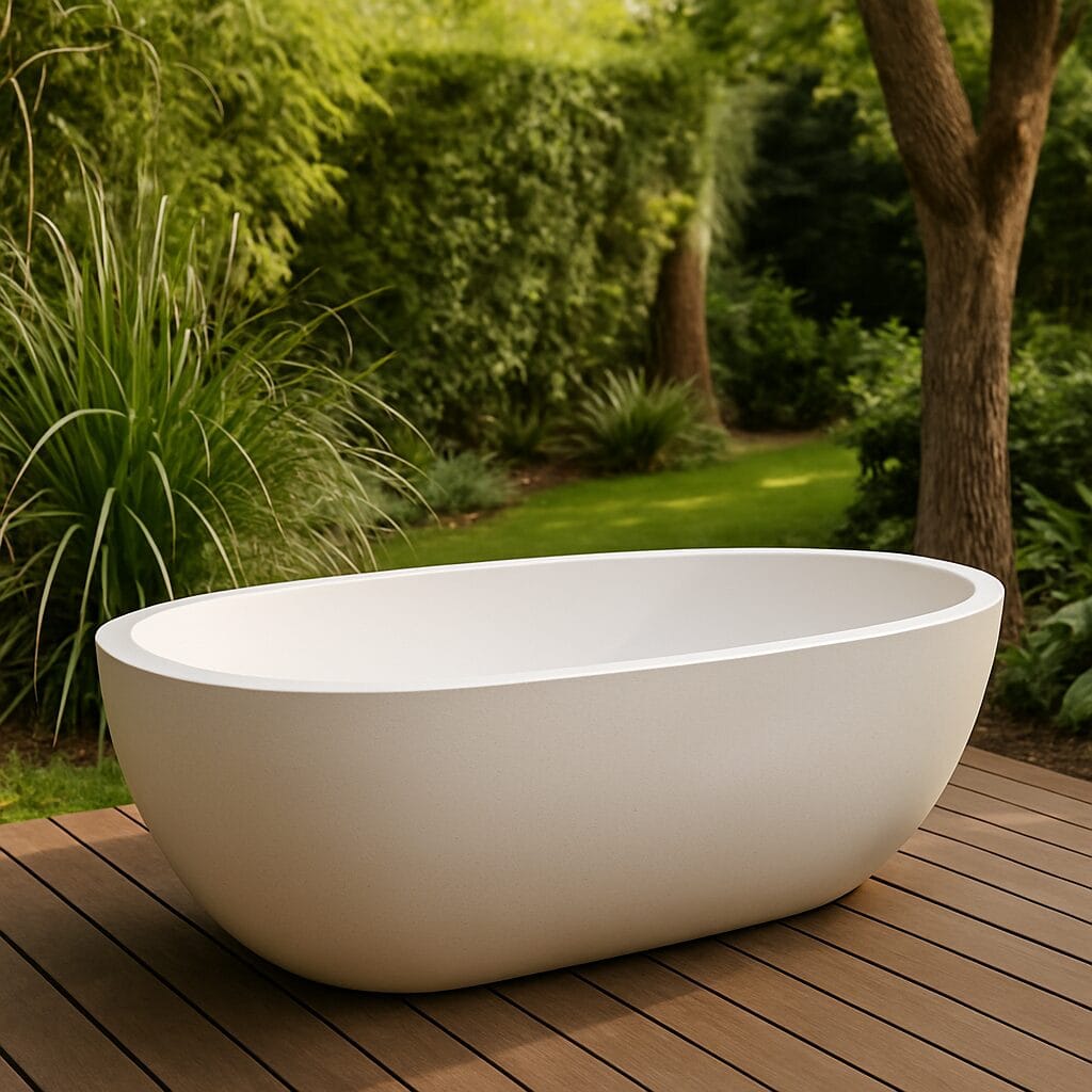 outside bath in the garden some people call it garden bath